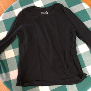 Black Hanes Long Sleeved Shirt